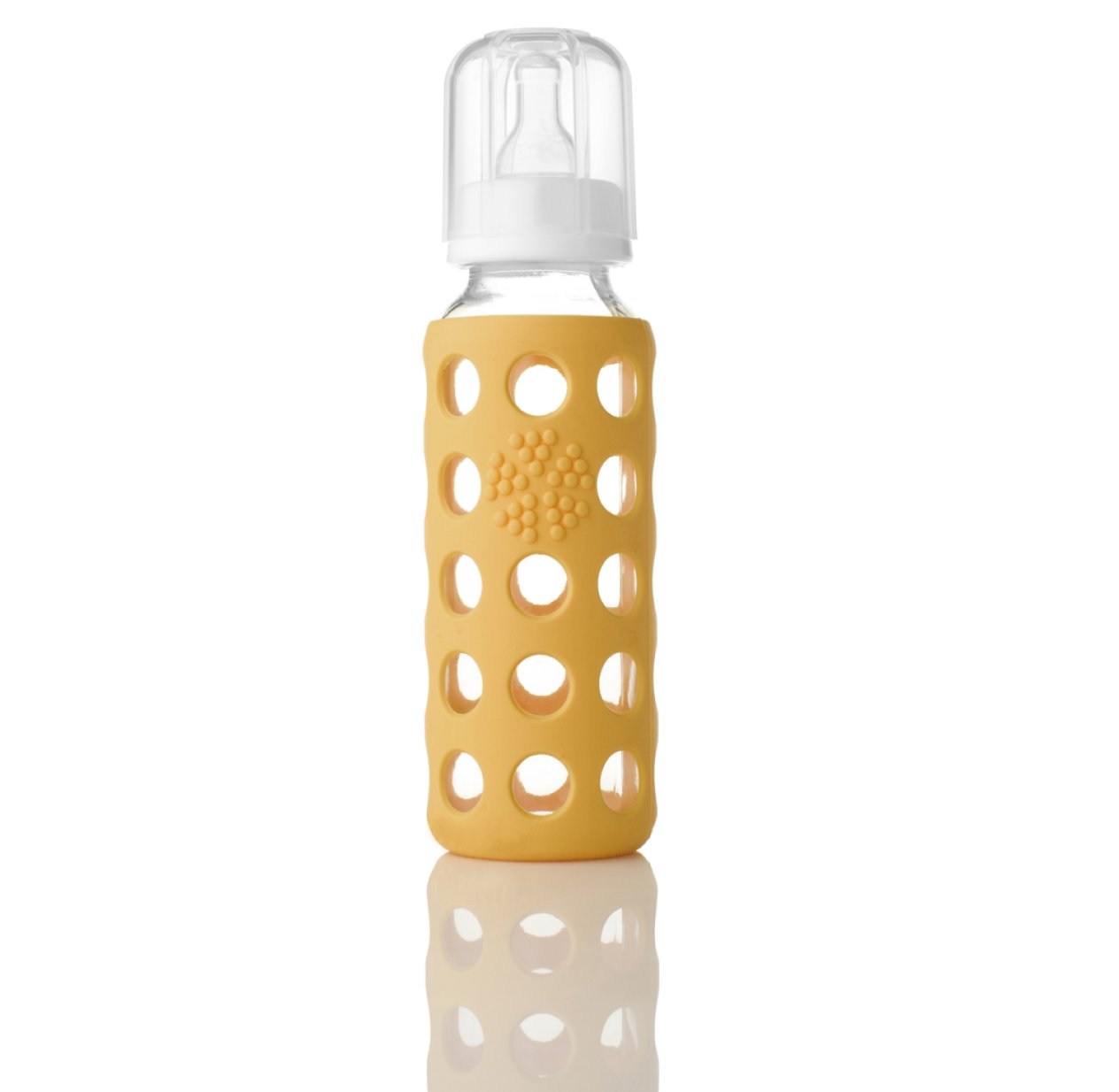 Biberon en verre Weego 260 ml - jaune